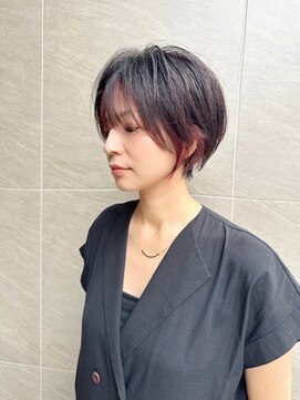 アデプト 綾瀬店(adept) カシスピンク/フェイスフレーミング/ショート【綾瀬/北千住/亀有