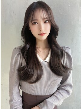 オリジンズヘアーセカンド 守谷店(Origins hair 2nd) 韓国風ヨシンモリ×チャコール系ベージュカラー×メテオ酸熱TR