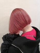アールヘア(ar hair)&nbsp;ぱっつんボブピンク