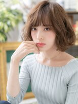 カバーヘア ブリス 戸田公園西口店(COVER HAIR bliss)&nbsp;外国人風透け感ウェーブゆるふわミディc5戸田公園20代30代40代