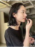 ニュアンスパーマ × ミディアムボブ