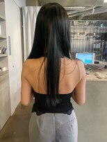 ランド(LAND)&nbsp;ストレートロング　アッシュブラック　暗髪