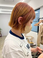 ヌビラ(Nubira)&nbsp;デザインカラー/ビタミンカラー/切りっぱなしボブ/西千葉