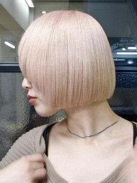 ラック 表参道(LUCK) ペールピンク/ピンク/ボブ/表参道/原宿/ケアブリーチ/ブリーチ