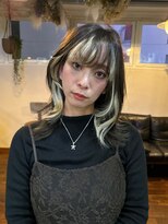 ジル ヘアデザイン ナンバ(JILL Hair Design NAMBA)&nbsp;フェイスフレーミングハイライト／レイヤーカット／ウルフヘア