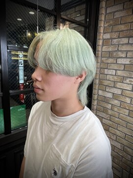 モナン 渋谷(Monan) ハンサムウルフショート×ホワイト