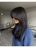 海外風レイヤースタイル＋重めレイヤー
