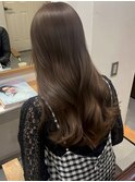クラゲヘアー/小顔に見せるヘア/ココアベージュ/梅田