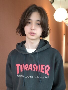 プロス(Pros) メンズボブ/透明感まろベージュ/メンズレイヤー/表参道