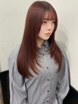 ラグナ(LAGUNA)&nbsp;【レイヤーカット/チェリーレッド/艶カラー/20代】