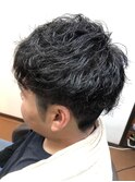 くせ毛風ツーブロックパーマ