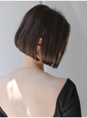 くせ毛多毛ショートボブ前下がりハイライトストレート梅雨オトナ