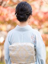 と和 巣鴨&nbsp;七五三/お宮参り/訪問着に♪ふんわり高め和装アップ