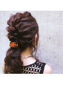 【marie-anne】ダウンポニーでオシャレアレンジ