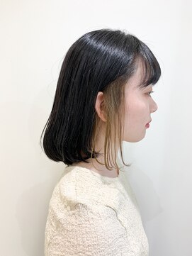 アッシュ 二子玉川店(Ash) インナーカラー×ボブ×スモークベージュ