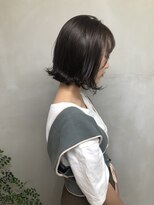 ジーナ 梅田(Zina)&nbsp;大人ボブ_セシルカットココアブラウンフリンジウェーブ03