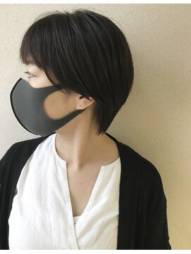 オウルヘアー(Owl hair) マッシュショート×ダークアッシュ