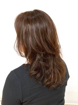 クオリス 上福岡店(QUALIS) ウルフ/レイヤーカット/くびれヘア/無造作パーマ/ココアベージュ