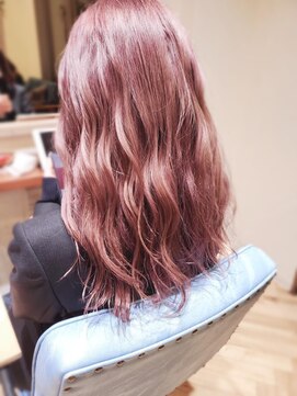 エンカウントバイマハロ 千葉(encount by mahalo) 艶ボルドーピンクベージュ×ロング[ブリーチ/千葉/千葉駅]