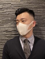ヒロギンザ 恵比寿店(HIRO GINZA)&nbsp;ツーブロックビジネスショートフェードパーマコンマヘア