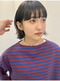 【F.】中崎町切りっぱなしボブワイドバング