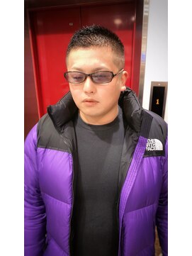 銀座マツナガ 神田店 ナチュラルソフトモヒカンアップバングショートヘア男らしさMAX