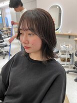 サンド 鹿児島中央(sand)&nbsp;黒髪/グレーベージュ/レイヤーロング/前髪パーマ[鹿児島駅]