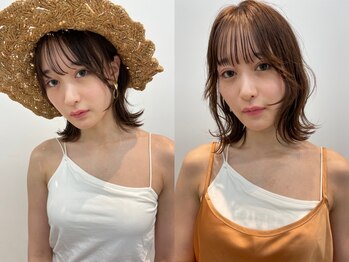 ヘア メイク ハク 横浜(hair make Haku)の写真/定番人気【カット+カラー+TR¥5800(前処理込)】毎月通える価格でリピーター多数！大人ボブ,ミニボブも人気☆