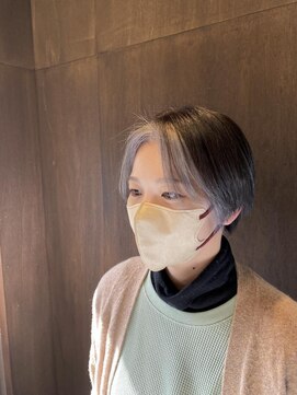 棗 フェイスフレーミングカラー/インナーカラー/ベージュ