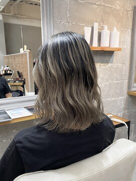 ブルー(BLUE.) バレイヤージュ☆NAMI