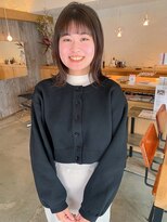 ドルセプラタ(Dulce plata)&nbsp;透明感カーキベージュ×ワンレンミディアム似合わせカット