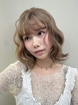 ソル ジングウマエ(SOL JINGUMAE)&nbsp;ミルクティーベージュローライトインナーカラーハイライト