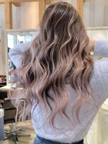 ラグーン(LAGOON)&nbsp;バレイヤージュグレージュハイライトダブルカラーケアブリーチ