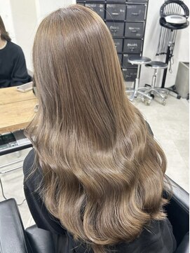 キラ 渋谷(KILLA) ★デジタルパーマミニウルフチェリーブラウンホワイトグレージュ