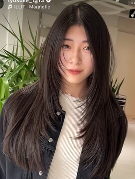 ヨロ 渋谷(YOLO) 韓国ヘアーハッシュカットレイヤーカットハイライトカラー