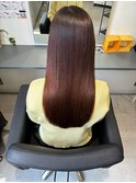 韓国オルチャンレイヤーカット透明感カラー顔まわり前髪カット