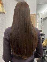 シベルバレー 横浜(sibell)&nbsp;黒髪ストレートロングレイヤーミディアム髪質改善ストレートヘア