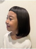【キッズカット】キュートな前下がりボブ