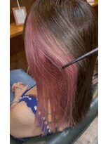 ヘアーサロン アトリエ(Hair salon ATORIE) フェイスフレーミングカラーブリーチピンクカラー