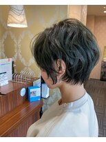 アース いわき店(HAIR&MAKE EARTH)&nbsp;ふんわりパーマの耳かけショート