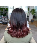 アカリ(acali) ワインレッドグラデーションカラー