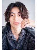 メーヴェ(Mowen) mowen 南堀江　メンズ　ウルフショート　ニュアンスパーマ