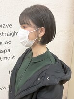 モリオ フロム ロンドン サッポロファクトリー店(morio FROM LONDON)&nbsp;【morio】札幌ボブ　暗髪耳掛け丸みボブ