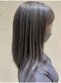 憧れグレージュ × 白髪ぼかしハイライトカラー