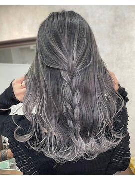 ルーゼン(LUXEN) 【LUXEN】ホワイトグレーバレイヤージュ