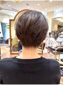 大人かわいいハンサムショート/前髪なしショート/前髪長め/銀座