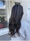 ロングヘア×コントラストハイライト