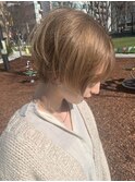 ヘルシースタイル_ショート_ミルクティーグレージュカラー