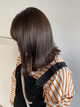 ファンファンバイルー 岐阜(fan fun by Rooo) ボブ×柔らかベージュ