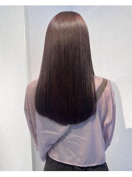 リア(Lia by KENJE) 柔らかい暖色ブラウン♪顔まわりカット　暖色カラー